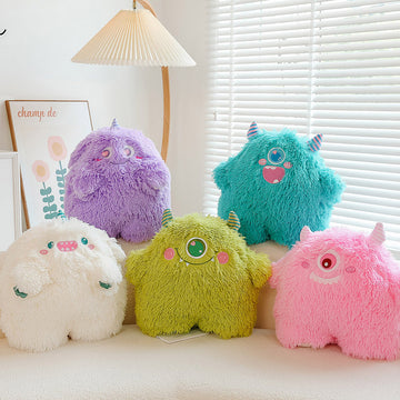 Factory Price Custom 45cm-65cm Cute Big Eyes Monster Plush Doll Soft Monster Hugging Pillow Monster Stuffed Animals Plush Toy  Wholesale Custom Oem Logo Monster Plush Doll Monster Plush Peluche Toy Big Eyes Monster Plush 