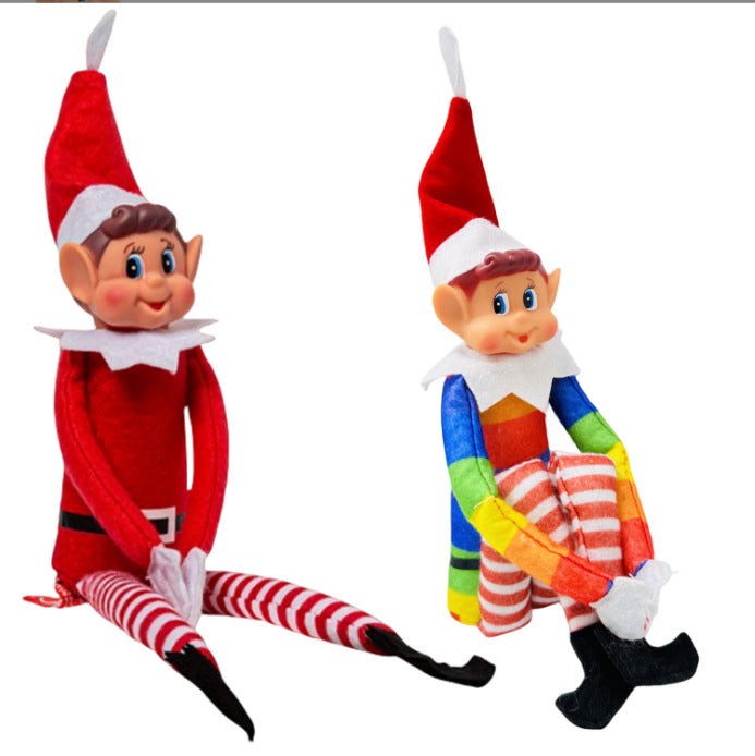 Winter Holiday Party Festival Decor Cute Plush Shelf Toys Elf Plush Christmas Stuffed Dolls Winter Holiday Party Decor cute Plush Elf Dolls plush Christmas Stuffed Dolls