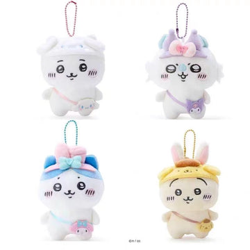 Sweets Rabbit Plush Dolls Soft Kawaii Anime Cartoon Bag Pendant Children Gifts Mini Plush Toys  Sanrio Cross-dressing Stuffed Animals cute Plush Keychain Bag Pendent cute Cartoon Plush Toy