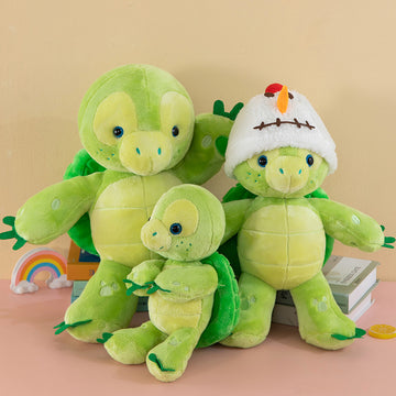 Wholesale Green Small Turtle Plush Toys Cushion Backrest Big Eyed Turtle Doll Sea Turtle Plush Pillow Green Small Turtle Plush Toys