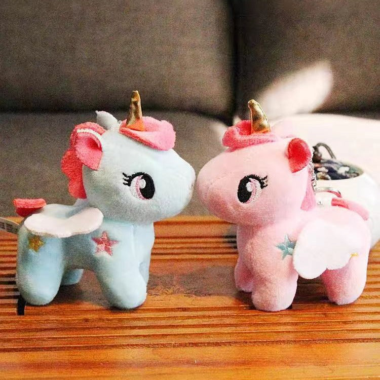 Wholesale Custom 10-40cm Kawaii Soft Unicorn Plush Stuffed Animal Toy Keychain Keyring Baby Kids Appease Sleeping Pillow Doll  Unicorn Plush Toy star Horse Unicorn Stuffed Animal Toy angel Unicorn Birthday Gift Plush Toy