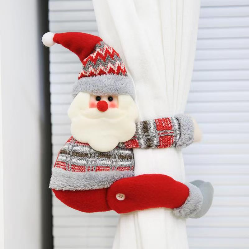 Christmas Nordic Creative Shop Curtain Buckle Cartoon Doll Decoration Festive Window Scene Layout Cartoon Doll BuckleFestive Window Scene Layout Cartoon Doll Buckle creative Curtain Buckle Cartoon Doll cartoon Doll Buckle