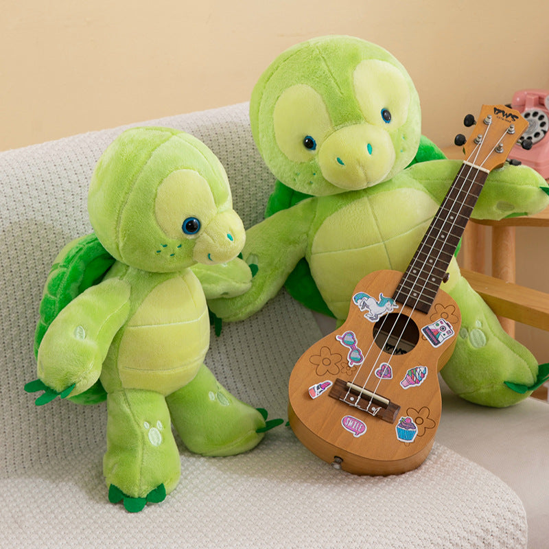 Wholesale Green Small Turtle Plush Toys Cushion Backrest Big Eyed Turtle Doll Sea Turtle Plush Pillow Green Small Turtle Plush Toys