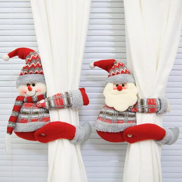 Christmas Nordic Creative Shop Curtain Buckle Cartoon Doll Decoration Festive Window Scene Layout Cartoon Doll BuckleFestive Window Scene Layout Cartoon Doll Buckle creative Curtain Buckle Cartoon Doll cartoon Doll Buckle