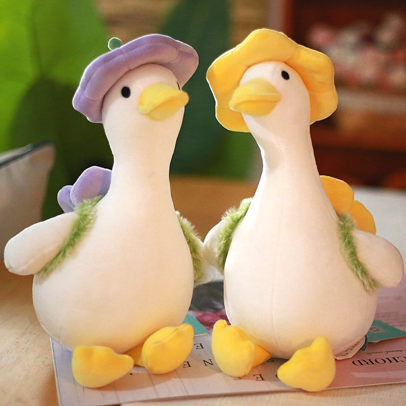 High Quality Creative Cute Stuffed Animal Duck Custom Plush Toy For Children Unisex Pp Cotton Filling Best Companion Creative High Quality Stuffed Duck custom Plush Toy For Kids best Accompany Stuffed Animals soft