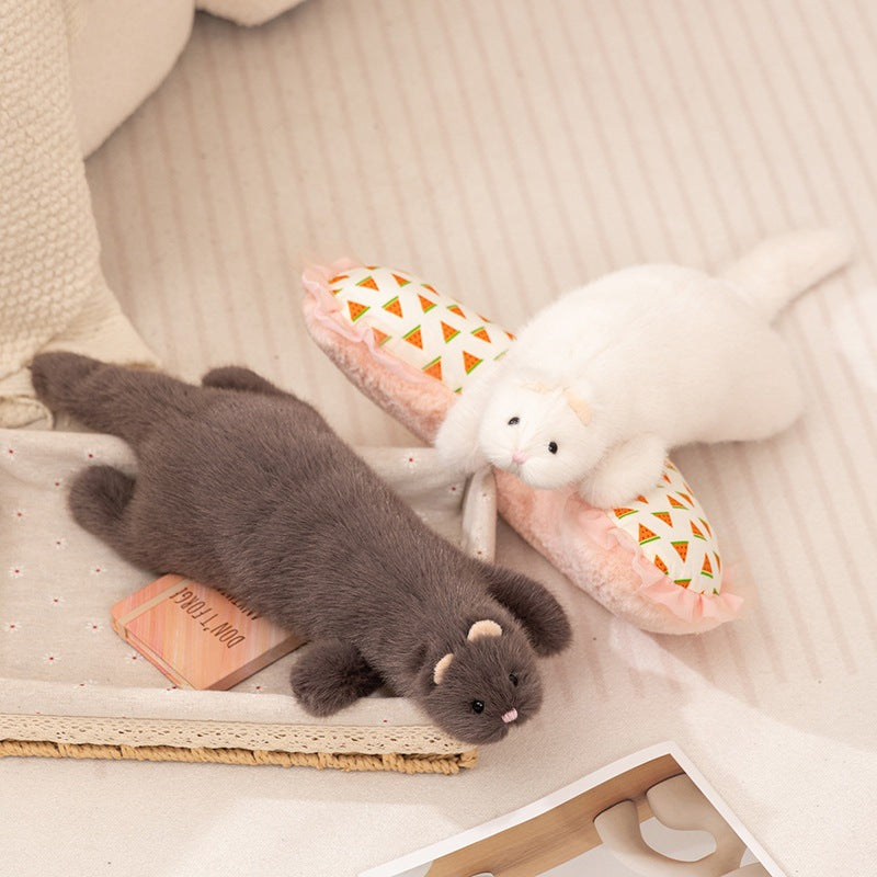 47cm lazy plush ferret long pillow simulation cute puppy soft animal ferret plush toy
