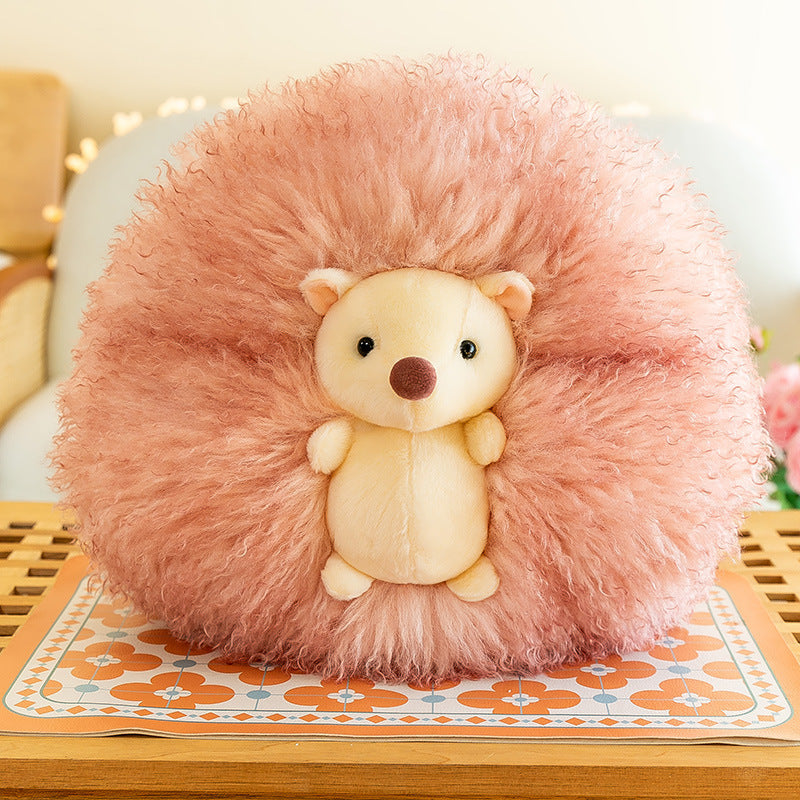 Factory Direct Sale Wholesale Hedgehog Ball Pillow Plush Toy Panda Doll Cushion Cute Sofa Bay Window Decoration Doll Woman c Plush Toy Skin Friendly Plush Toy High Quality Plush Toy Soft Cute Plush Toyc