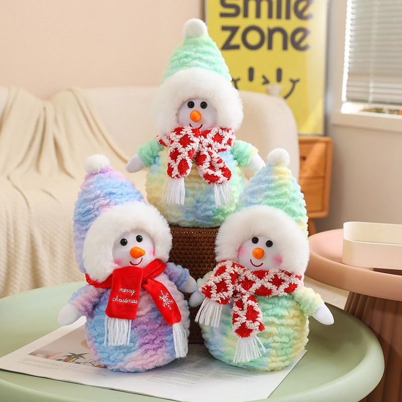 Wholesale Cute Soft Christmas Plush Doll Lovely Decoration Christmas Snowman Plush Toy For Gift  Snowman Plush plush Snowman wholesale Plush Snowman