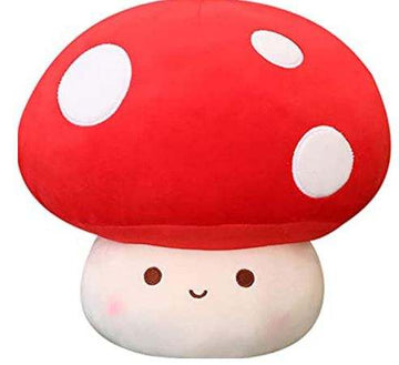 Cute mushroom plush pillow, soft foam and cotton plush animal toys for ages 2-4, Halloween room decoration gift ideas!