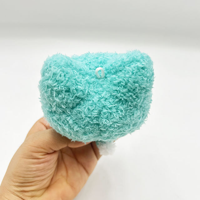 Customized popular 10cm soft Kpop plush doll girl keychain