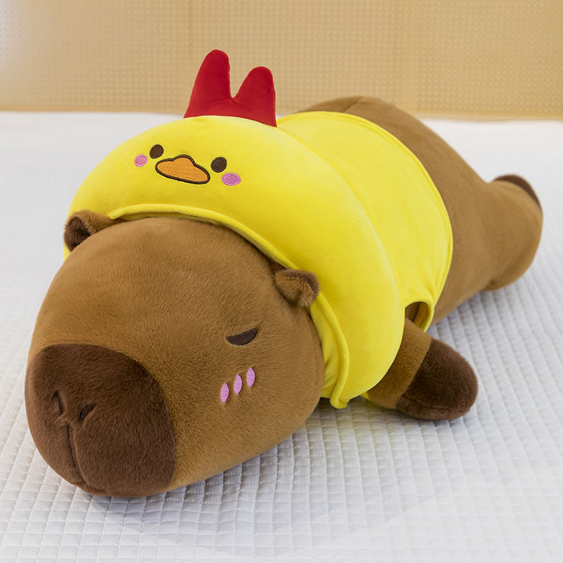 Buy Super Soft Plush Capybara stress Relief Toy washed Pp Cotton Toy plush Toy soft Feature Plush Toy pp Cotton Filling Toy home Decoration capybara With Clock Toy Product
