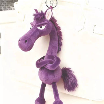 Wholesale 2026 cool style mascot horse plush animal doll keychain bag car pendant children's gift