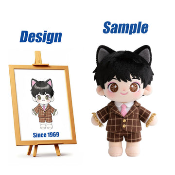 Buy Brown-haired Man Plush Action Figure Toy plush Figure Toy custom Plush Toy plush Toys plush Figure Doll plush Toys Custom cusom Plush Doll Product