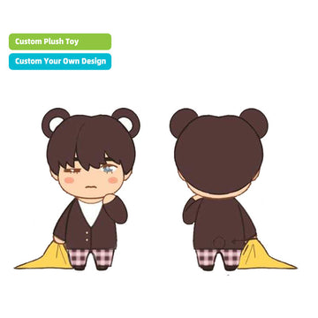 Promotional plush toy manufacturers, custom logo soft plush dolls, mascots