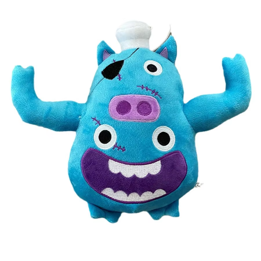 Safe and adorable custom cartoon characters and logos printed plush toys, monster plush toys