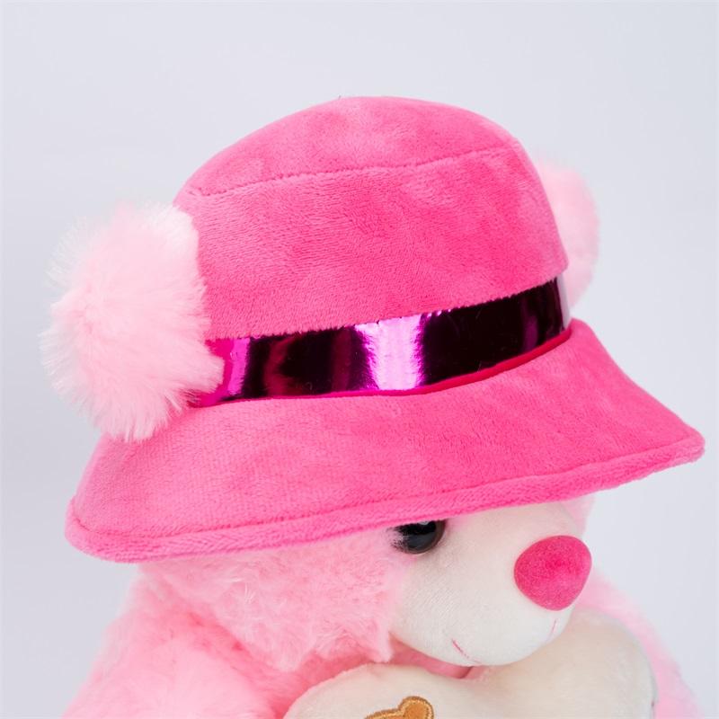 Factory direct sales of cute and realistic pink teddy bear plush toys, perfect for Valentine's Day gifts.