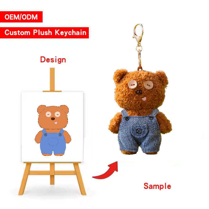 Custom-made high-quality soft kawaii plush toy keychains, small plush toys, black cat plush keychains.