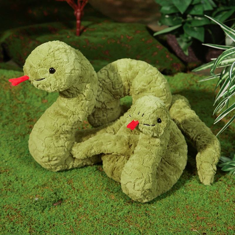 Buy cute plush snake toys, cartoon giant snake plush toys,New Year plush toys, polyester snake toys, PP cotton filled plush toys, unisex giant snake toys.