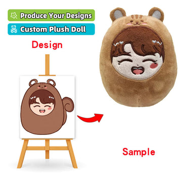 Manufacturer supplies soft, kawaii plush toys, 10cm plush toys for children, custom-made.