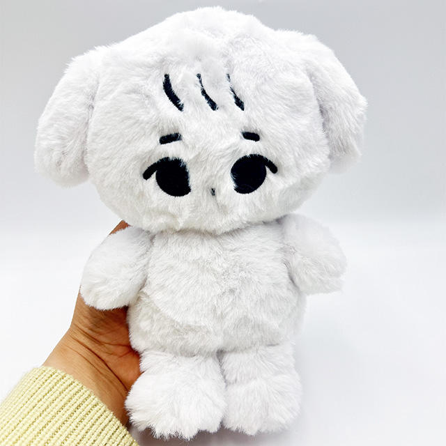 Custom-designed adorable Aespa idol plush doll, 20cm white.