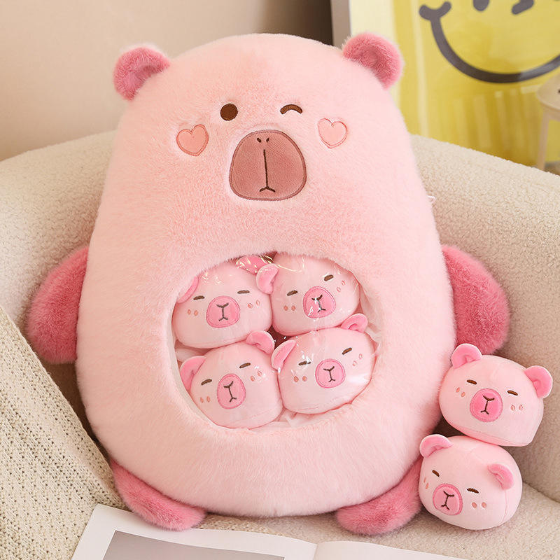 Super soft capybara plush doll pillow 6 cute capybara plush animal plush character toy doll pillow toy