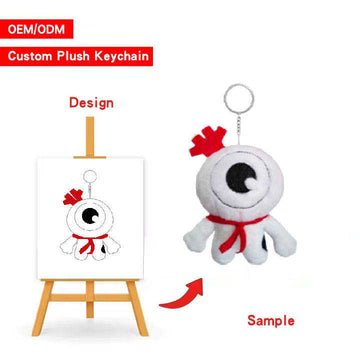 Custom-made high-quality soft kawaii plush toy keychains, small plush toys, black cat plush keychains.