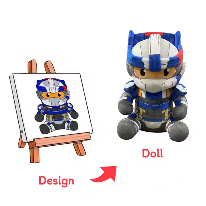 Minimum order quantity for custom-made plush anime character plush toys, 10cm, 20cm, 30cm, customizable with your own design.