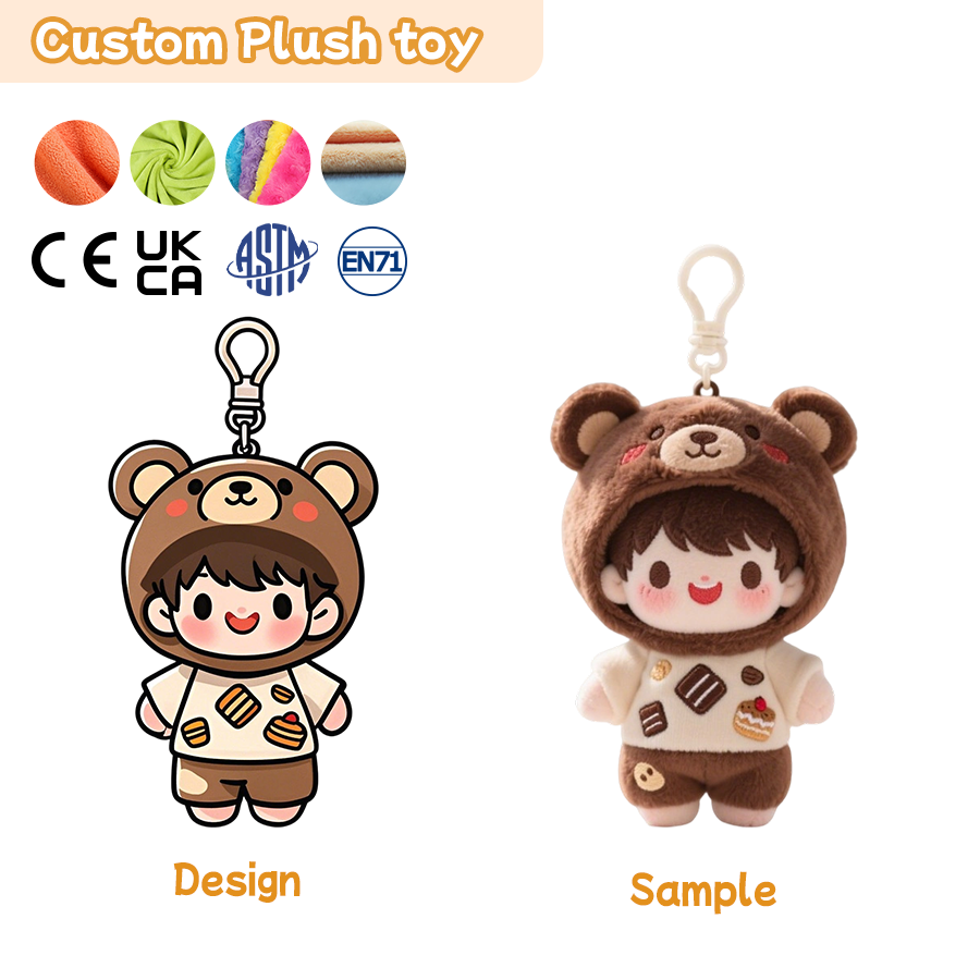 Buy Personalized Plush Toy Soft Toy Manufacturer Plush Keychain Custom Keychain Plushie Product