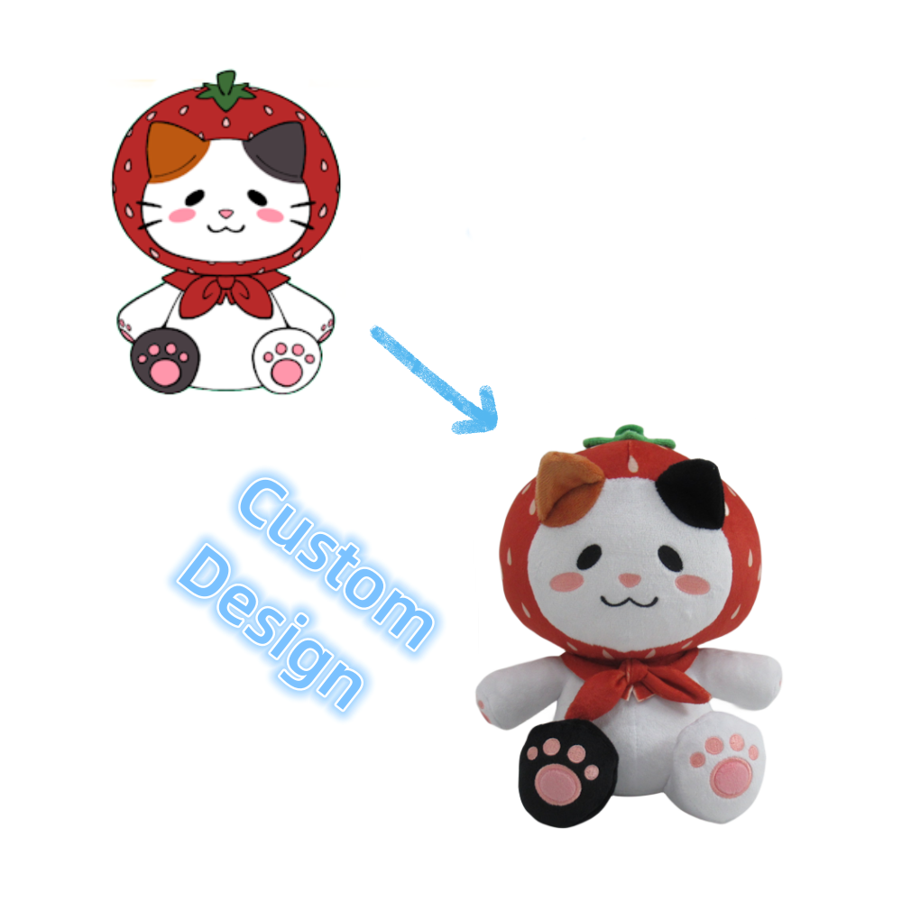 High-quality custom plush toys, customizable design available, made of polyester and filled with PP cotton.