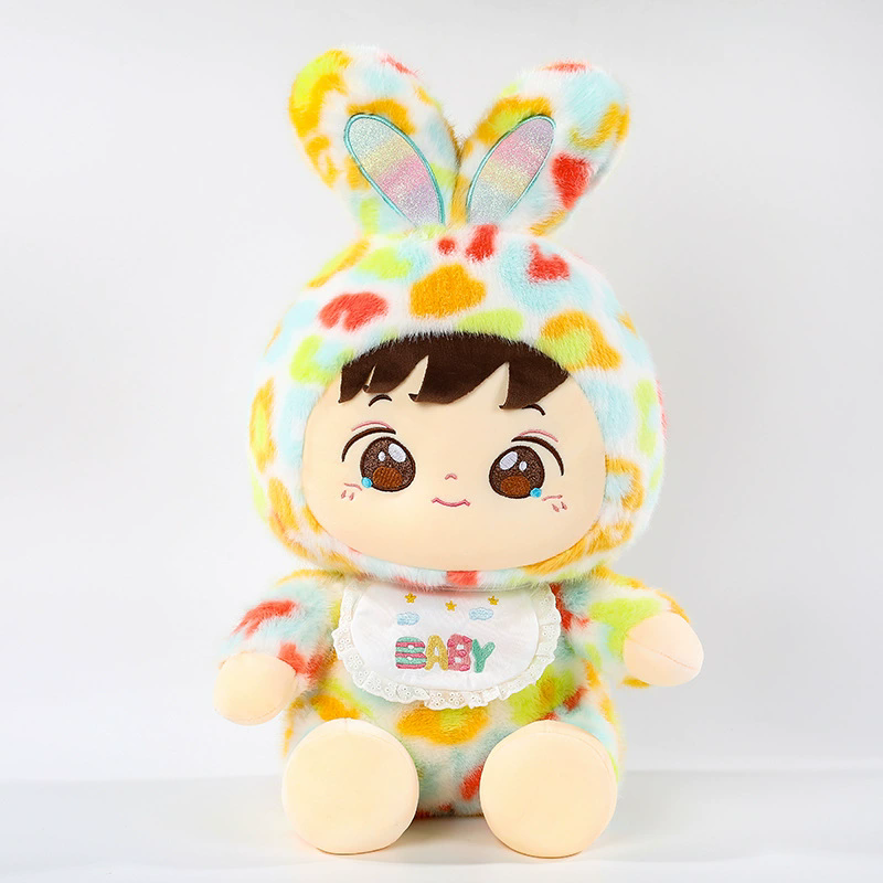 Buy Plush Little Bunny Toy Colorful Bunny Doll Comforting Sleep Companion Rabbit Product o