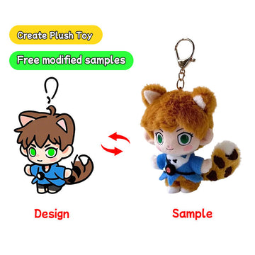 Buy Personalized Plush Toy Soft Toy Manufacturer Plush Keychain Custom Keychain Plushie Product
