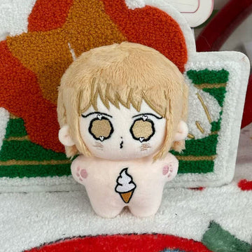 Custom plush toy manufacturers produce embroidered starfish plush toys in sizes of 5 cm, 10 cm, 15 cm, and 20 cm.