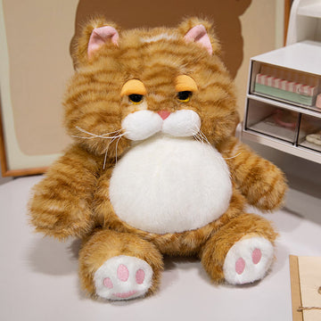 Custom-made ultra-soft PP cotton filled cow and cat plush toys - eco-friendly birthday gift, perfect for stress relief for kids.