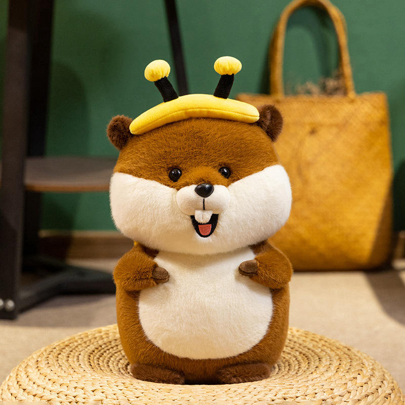 Custom plush toy manufacturer, plush animal toys, super soft groundhog and bee shaped plush toys.