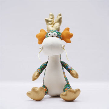 Wholesale new custom-made plush dragon toys for newborn birthday gifts, including plush dragons, yellow dragons, Chinese mascot dragons, and soft, kawaii, realistic dragon series dolls.