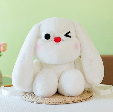 Hot-selling long-eared rabbit plush toys, white rabbit, green rabbit plush toys, custom plush toys.
