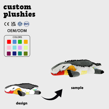 Customized animal plush toys with low minimum order quantity. We design plush toys and offer personal customization services.