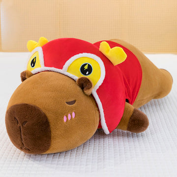 Buy Super Soft Plush Capybara stress Relief Toy washed Pp Cotton Toy plush Toy soft Feature Plush Toy pp Cotton Filling Toy home Decoration capybara With Clock Toy Product