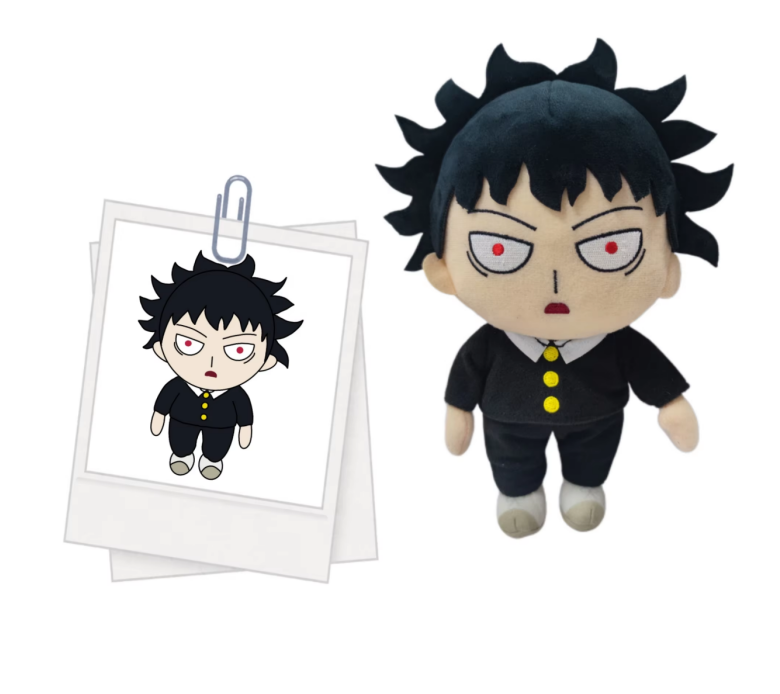 Custom-made soft plush toys for boys, original anime characters, OEM 30cm cotton plush animal toys.
