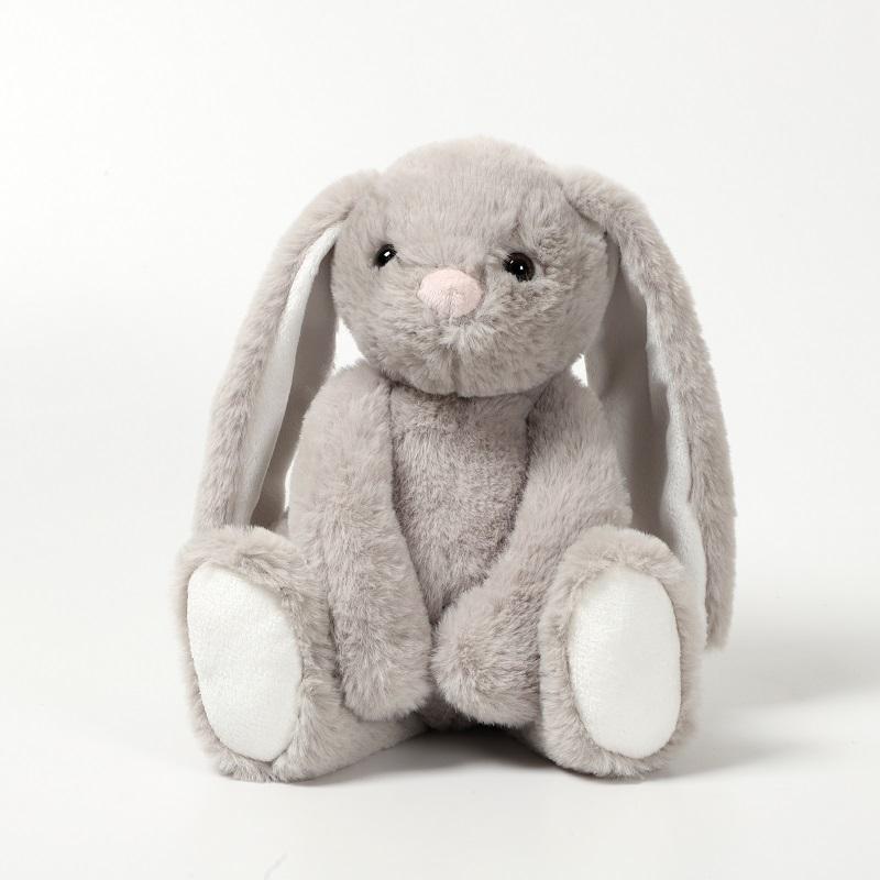 Customized 30cm soft plush sublimation rabbit toy heat transfer rabbit heat transfer plush doll baby gift