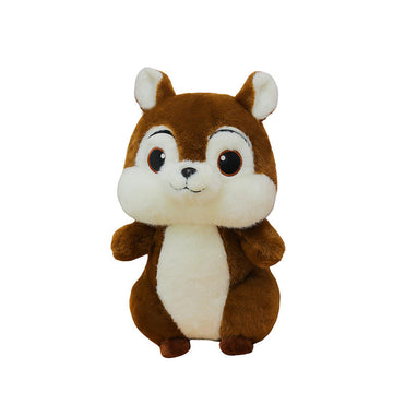 This adorable squirrel plush toy, a soft animal doll, is the perfect comfort pillow to give to your girlfriend or baby.